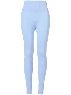 blue modal blend elasticated waistband stretch-design no pockets Logo Ski, Ski Leggings, Apres Ski Outfits, Flare Legging, Ski Outfit, Yoko London, Leggings Pattern, Knit Leggings, Iconic Bags