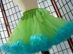 Fitted Green Petticoat For Spring, Fitted Green Petticoat For Summer, Tulle Fashion, Green And Turquoise, Fluffy Skirt, Chartreuse Green, Polyester Satin, Green Skirt, Wedding Bridesmaid Dresses