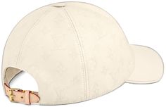 Luxury Beige Baseball Cap, Luxury Beige Visor Hat, Luxury Beige Baseball Cap With Curved Brim, Luxury Beige Visor Baseball Cap, Luxury White Baseball Cap, Luxury Cream Flat Brim Hat, Luxury White Visor Hat, Louis Vuitton Official, Signature Look