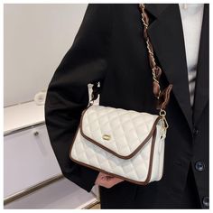 Material: PU
Texture: Soft
Closed: Buckle
Size: 8.1"L x 3.1"W x 5.5"H in; It is enough to hold daily stuffs including cell phones, sunglasses, wallet, key etc. Trendy Travel Box Bag With Cell Phone Pocket, Trendy White Phone Bag For Travel, Trendy Office Phone Bag With Detachable Strap, Trendy Phone Bag With Cell Phone Pocket, Trendy Rectangular Office Phone Bag, Trendy Flap Pouch Bag For Mobile Phone, Trendy Handheld Flap Bag For Travel, Trendy White Phone Bag With Cell Phone Pocket, Trendy Office Crossbody Phone Bag