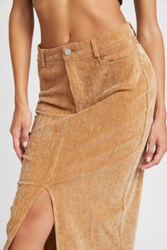 Emory Park Corduroy Mid Skirt With Front Slit Mid Skirt, Classic Skirts, Cardigan Sweater Coat, Plus Size Swimwear, Cardigan Tops, Sweater Blouse, Short Tops, Skirt Pants, Denim Dress