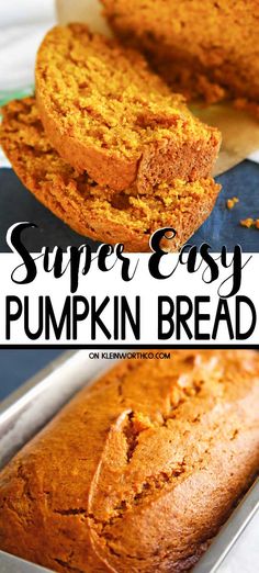 this super easy pumpkin bread is so good it's ready to be baked in the oven