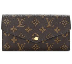 Your purchase of a Pre-Owned Designer Handbag will include an attached authentication tag, ensuring it has met the highest of standards and verifying its authenticity. All returns must include this authentication tag still attached to the item.  Enjoy timeless elegance with the pre-owned Louis Vuitton Sarah Wallet in Monogram Brown. This classic piece combines functionality with luxury, featuring ample storage for your essentials and a sophisticated button closure. From Louis Vuitton. Louis Vuitton Sarah Wallet, Pre Owned Louis Vuitton, Designer Handbag, Fashion Handbags, Designer Handbags, Timeless Elegance, Louis Vuitton, Monogram, Wallet