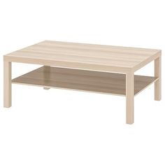 a coffee table with two shelves on each side