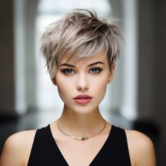 40 Short Sassy Haircuts for a Playful and Confident Look In 2024 Crop Haircut, Longer Pixie Haircut, Short Sassy Haircuts, Sassy Haircuts, Funky Short Hair, Haircut Women, Short Sassy Hair, Short Curly Haircuts, Super Short Hair