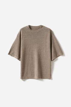 Fibflx Women's Crewneck Short Sleeve Linen T Shirt Linen Tshirt, Linen Fits, Linen T Shirt, Linen Shorts Women, Linen Short Sleeve, Linen Tshirts, Espresso Brown, Linen Short, Knit Shirt