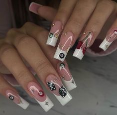 Holloween Nails, Glow Nails, Acrylic Nails Coffin Pink, Manifesting Money