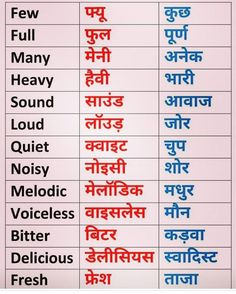 English Vocabulary List, English Sentence, Basic English