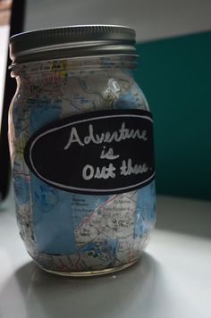 there is a jar that has some writing on it