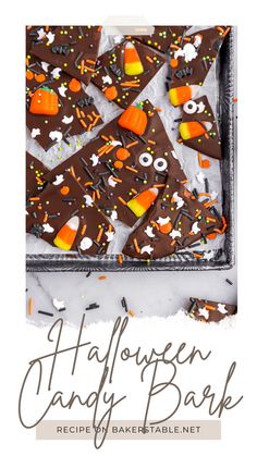 halloween candy bark recipe by baker's bake