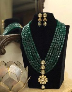 Bollywood Earrings, Collar Verde, Green Beaded Necklace, Indian Necklace, Indian Jewelry Sets, Kundan Necklace, Pakistani Jewelry, Indian Wedding Jewelry, Bridal Jewellery Indian