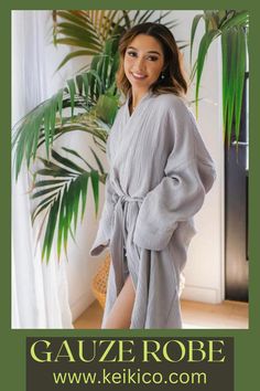 Light, airy and the perfect spring or summer cover-up for lounging or by the pool, our 100% cotton blanket robe will be the first thing you will grab in the morning before coffee and the last thing you’ll to take off and the end of the day! Made in the USA of imported fabric. #gauzerobe #gauzerobepattern #doublegauzerobe #cottongauzerobe #gauzeblanket #gauzeblanketdiy #cottongauzeblanket #robewarmer #hottubrobewarmer #womenrobe #womenrobessilk #womenrobescozy #womenrobeslong #gauzeoverallswomen Cozy Cotton Robe For Loungewear, Comfortable Spring Beach Sleepwear, Comfortable Beach Sleepwear For Spring, Relaxed Fit Summer Loungewear Cover-up, Spring Cozy Robe For Loungewear, Cozy Loungewear Robe For Spring, Spring Cozy Loungewear Robe, Relaxed Spring Sleepwear, Cozy Spring Loungewear Robe