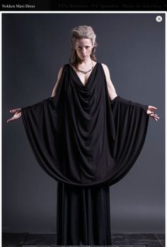 Nokken Maxi Dress by Sisters of the Black Moon... Only $290... If I only had the money... Greek Aesthetic, Parisienne Chic, Black Moon, Fantasy Costumes, Geek Chic, Fantasy Clothing, Fantasy Fashion, Coven, Costume Design