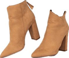 Winter Beige Booties With Stacked Heel, Casual Block Heel Boots For Winter, Casual Fall Party Boots, Casual Booties With Block Heel For Party, Casual Party Booties With Block Heel, Casual Winter Party Booties, Casual Fitted Winter Booties, Winter Booties With Stacked High Heel, Fitted Casual Winter Booties