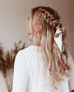 Balayage Blonde, Cute Braided Hairstyles, Box Braids Hairstyles, Blonde Ombre, Aesthetic Hair, Scarf Hairstyles, Braid Styles