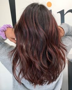 Brown Hair With Red Tint Natural, Red Under Tones Hair, Red Tinted Hair Brunette, Burgundy Lowlights In Light Brown Hair, Medium Length Red Brown Hair, Brown Hair With Natural Red Highlights, Deep Auburn Brown Hair, Brown Hair Red Tint, Natural Red Highlights In Brown Hair