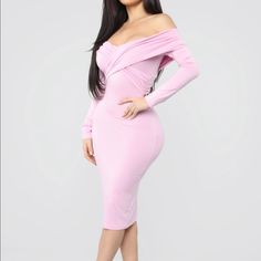 Sexy Mauve Midi Long Sleeved Dress-Super Stretchy! Mauve Midi Dress, Cheap Boutique Clothing, Ribbed Mini Dress, Crochet Mini Dress, Pink Dresses, Fashion Nova Dress, Fashion Nova Dresses, Pink Midi Dress, Pink Mini Dresses