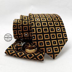 This item is shipped out with DHL Express shipping. Worldwide delivery time is 1-6 working days. This listing is for a brand handcrafted new man's neck tie covered with 197 pcs. SS06 Jet Hematite genuine Swarovski crystals, handkerchief,  2 cufflinks and Tie Ring.  This necktie is the perfect addition to his wardrobe for those special occasions when you want to make a statement. Heads will turn as he walks into the room with this ultra shiny tie! Dimensions of tie: Length: 148 cm ( 58.26 inch ) Necktie Set, Wedding Tie, Anniversary Gift For Him, Wedding Ties, Anniversary Gifts For Him, Make Color, Tie Accessories, Suit And Tie, Ties Mens