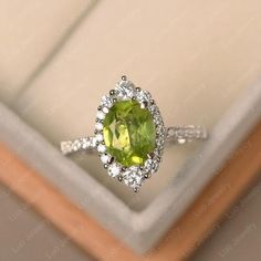 Hey, I found this really awesome Etsy listing at https://www.etsy.com/listing/740720675/green-peridot-ring-oval-cut-august Alternative Engagement Rings Vintage, Luo Jewelry, Royal Necklace, August Birthstone Ring, Engagement Ring Halo, Cute Engagement Rings, Oval Cut Engagement Ring, Silver Engagement Ring, Moonstone Engagement