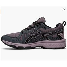 Asics Womens Gel Venture 7 1012a476 Purple Running Shoes Sneakers Size 7.5 Asics Cushioned Running Shoes For Walking, Asics Running Shoes With Cushioned Footbed For Walking, Asics Sneakers With Cushioned Footbed For Walking, Sporty Asics Walking Shoes, Asics Low-top Running Shoes For Walking, Asics Breathable Walking Shoes, Asics Lace-up Walking Running Shoes, Breathable Asics Walking Shoes, Asics Breathable Sneakers For Walking