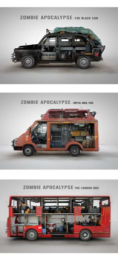 Zombie survival Zombie Apocalypse Buildings, Bug Out Van, Bug Out Vehicle Ideas, Apocalypse House, Zombie Survival Vehicle, Zombie Survivor, Bug Out Vehicle