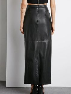 This Trend4us Elegant High-Waist Faux Leather Maxi Skirt is a must-have for any fashion-forward individual. Made with high-quality faux leather, this skirt exudes style and sophistication. The high-waist design creates a flattering silhouette, while the maxi length adds elegance to any outfit. Perfect for any occasion, this skirt is a versatile addition to your wardrobe. Specification: Material: Spandex (Inner layer) Material: Faux Leather (Outer layer) Style: Vintage Elasticity: Medium Stretch Origin: Mainland China Season: Spring, Summer, Autumn Fabric Type: Leather Waistline: Empire Pattern Type: Solid Fit Type: Slim Fit Silhouette: Pencil Dresses Length: Ankle-Length Age: Middle Age Model Number: S1269 Gender: Women Release Date: Spring 2024 Size: XS, S, M, L, XL, XXL, 3XL, 4XL Color: Sleek Black Leather Pencil Skirt, Chic Faux Leather Pencil Skirt For Formal Occasions, High Waist Leather Skirt For Work, High Waist Leather Skirt For Fall, Leather Midi Pencil Skirt For Night Out, Leather Lined Skirt For Night Out, Chic Black Leather Pencil Skirt, Faux Leather Pencil Skirt For Fall Night Out, Faux Leather Midi Skirt With Lining