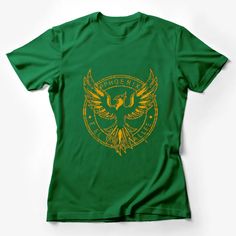 Phoenix Feel Alive Graphic T-Shirt, Vintage Inspired Golden Phoenix Tee, Unisex Casual Wear Female T-Shirt Custom graphic T-Shirt.Customize your color Golden Phoenix, Male T Shirt, Custom Shirts, Phoenix, Graphic T Shirt, Vintage Inspired, Casual Wear, Graphic Tshirt, Womens Shirts