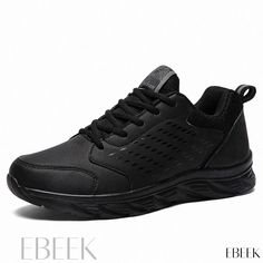 Casual Athletic Shoes with Leather Upper, Lightweight and Soft Sole, Waterproof Running Sneakers Casual Athletic Shoes, Casual Running Shoes, Chunky Heels Sandals, Casual Athletic, Ballet Flat Shoes, Running Sneakers, Sneakers White, Sneakers Black, Chunky Heels