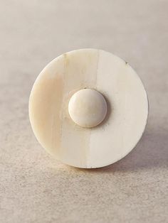 a white object sitting on top of a table