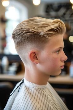 Kid Haircut, Queer Haircut, Young Mens Hairstyles, Fade Hairstyle, Low Taper Fade Haircut, Short Hair For Boys, Low Taper Fade, Toddler Haircuts