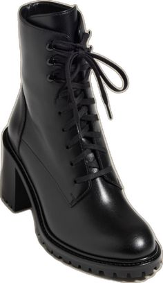 Combat Boot, Lug Sole, Stacked Heel, Lace Up Boots, Italian Leather, Combat Boots, Banana Republic, Leather Upper, In Italy