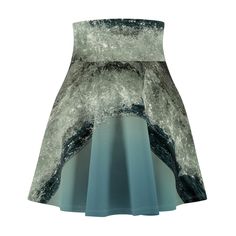 This versatile skater skirt features an original design by Neina Bee reminiscent of waterfalls and bubbling brooks.   (*custom design available from Neina Bee / World of Neina Bee affilliates only.)     L Waist width, in 15.75 Outseam (w/o waistband), in 15.24 .: 95% Polyester 5% Spandex .: Versatile fit .: Printed on care label in black color .: White thread color Comfortable Skirts, Water Art, Care Label, Original Design, Skater Skirt, Original Designs, Black Color, Womens Skirt, Custom Design