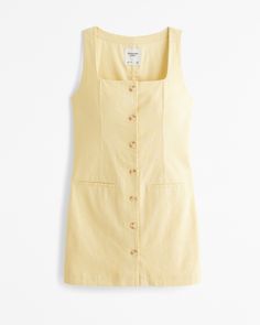 Women's The A&F Mara Squareneck Linen-Blend Vest Mini Dress | Women's Dresses & Jumpsuits | Abercrombie.com Fashion Addict, Vest Dress, Square Neckline, Fashion Lover, Abercrombie Fitch, Linen Blend, Jumpsuit Dress, Fashion Blog, Insta Fashion