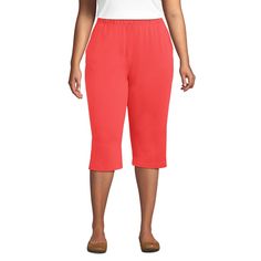 Our Lands’ End Women’s Sport Knit High Rise Elastic Waist Pull On Capri Pants are the perfect example of stylish comfort. Cute comfortable stretchy and stylish you can wear these pants from morning until night and never suffer an ounce of discomfort. Made from quality soft cotton with a covered elastic waistband these pants have just enough stretch and mobility to fit just right so they feel and look amazing. The breathable nature of cotton also keeps you cool and comfortable. Lands’ End creates Casual Stretch Short Leg Capris, Casual Stretch Capris With Short Length, Casual Stretch Capris, Red Desert, Sahara Desert, Plus Size Shorts, Bottom Clothes, Plus Size Tops, Lands End