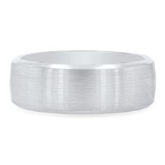 a men's wedding band in white gold with a texture design on the side