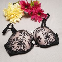 Brand New, Never Worn, Tags Still Attached!! Super Sexy, Padded Cups, Sheer Back. Black Lace, With A Pale Pink Underneath On The Cups. Gold Hardware. "Very Sexy Padded Demi" All Items From A Smoke Free Home Bundle Discounts Given Vs Victoria Secret Bra Lacy 34d 36c Valentine’s Day. Date Night. Victoria's Secret Black Party Bra, Victoria's Secret Elegant Party Bra, Elegant Party Bra By Victoria's Secret, Elegant Victoria's Secret Party Bra, Victoria's Secret Evening Bra With Built-in Support, Push-up Bra With Lace Closure For Party, Sheer Low-cut Bra For Parties, Victoria's Secret Party Bra With Removable Pads, Victoria's Secret Push-up Bra For Evening