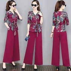 Batik Clothing, Things To Wear, Cheap Maxi Dresses, Wrap Pants, Trendy Dress Outfits, Chiffon Floral, Korean Fashion Dress, Fashion Suits, Maxi Dress Online