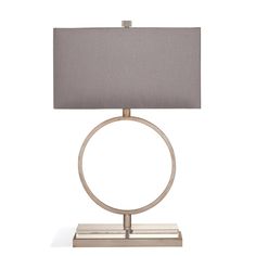 Halle Metal Brown Table Lamp Table Lamps LOOMLAN By Bassett Mirror Huge Lamp, Contemporary Lamp, Silver Table Lamps, Stone Lamp, Circle Table, Unique Table Lamps, Luxury Lamps, Silver Table, Livingstone