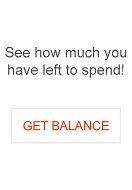 an ad for balance with the words see how much you have left to spend get balance