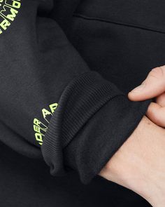 Ultra-soft cotton-blend fleece with brushed inside for extra warmth|Front kangaroo pocket|Ribbed cuffs & bottom hem Cozy Fit Sweats With Ribbed Cuffs For Streetwear, Black Fleece Sweats With Pockets, Black Fleece Sweats With Ribbed Waistband, Athleisure Sweats With Ribbed Cuffs For Winter, Winter Athleisure Sweats With Ribbed Cuffs, Ribbed Waistband Sweats For Winter Streetwear, Black Heavyweight Hoodie With Ribbed Cuffs, Black Fleece Sweats With Cozy Fit, Black Cozy Fit Fleece Sweats