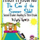 a book cover for the case of the summer slide second grade reading to third grade