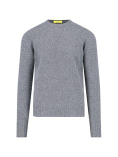 Drumohr crewneck sweater in grey wool mélange, ribbed trim, straight hem. Composition: 100% Wool Gray Cashmere Sweater With Ribbed Collar, Gray Cashmere Crew Neck Sweater, Gray Merino Wool Crew Neck Sweater, Classic Gray Sweater With Ribbed Cuffs, Classic Gray Sweater With Ribbed Collar, Classic Gray Crew Neck Sweater, Gray Crew Neck Sweater For Winter, Gray Sweater With Ribbed Collar For Work, Zegna Shoes