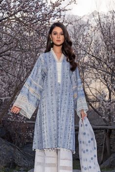 Bareeze Suntan Range Ch2930 White Collection 2021 Winter Dabka Unstitched Cambric Suit, Winter Long Sleeve Cambric Salwar Kameez, Traditional Winter Salwar Kameez In Cambric, Traditional Cambric Salwar Kameez For Winter, Eid Long Sleeve Printed Kaftan, Anarkali Long Sleeve Kaftan With Printed Motifs, Anarkali Style Long Sleeve Printed Kaftan, Winter Cambric Unstitched Suit, Spring Unstitched Straight Kurta Kaftan