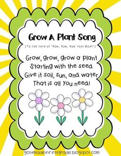 grow a plant song with flowers on it