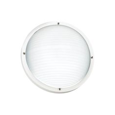 a white light that is on the side of a wall or ceiling mounted fixture,