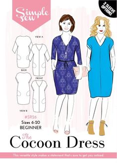 the sewing pattern for this dress is easy to sew