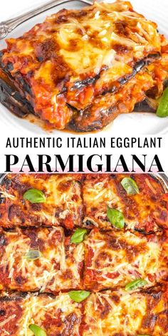 this is an italian eggplant parmesan casserole