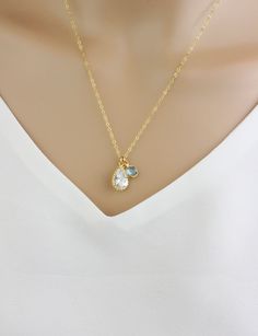 Sparkly clear crystal tear drop necklace decorated with your choice of crystal birthstone(S) is suspended from shimmering 14kt gold filled chain or 925 sterling silver chain. Please select number of birthstones. Beautiful and meaningful Bridal gifts for Mothers and Sisters💕 This listing is for one necklace. H O W * T O * O R D E R ✦ choose necklace color (chain and bezel ..gold or silver) and length .. All tear drop stone color are Clear crystal, also number of birthstone(s) *birthstone for bot Gold Gemstone Drop Necklace For Wedding, Teardrop Pendant Birthstone Necklace For Wedding, Gold Teardrop Charm Necklaces For Wedding, Teardrop Birthstone Necklace For Wedding, Gold Teardrop Charm Necklace For Wedding, Personalized Teardrop Pendant Jewelry For Wedding, Personalized Teardrop Pendant Wedding Jewelry, Wedding Teardrop Pendant Necklace With Birthstone, Personalized Teardrop Pendant For Wedding