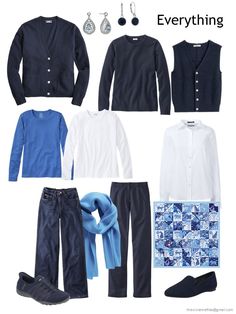 January 2024 “Six Paintings, Twelve Months” – Part 2 Muted Wardrobe, Navy Wardrobe, Silver Wardrobe, 10 Piece Wardrobe, Capsule Fashion, White Essentials, French Navy Blue, Clothes Capsule Wardrobe, French Capsule Wardrobe