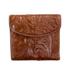 New Patricia Nash Genuine Tooled Leather Wallet Brown Embossed Wallets For Daily Use, Brown Embossed Wallet For Daily Use, Brown Embossed Wallet For Everyday Use, Brown Embossed Wallet, Brown Hand-tooled Wallets For Everyday Use, Brown Embossed Leather Wallet, Elegant Hand Tooled Leather Wallets, Leather Trifold Wallet Hand Tooled For Everyday Use, Leather Hand Tooled Trifold Wallet For Everyday Use